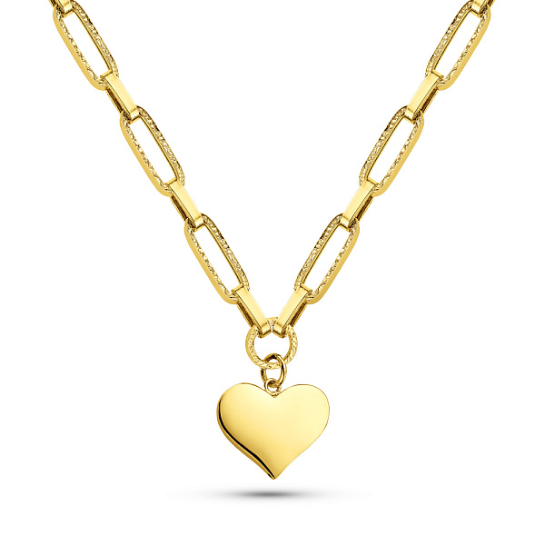 Колье из желтого золота Сердце (арт. 352833ж) – изображение 1