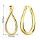 Серьги из желтого золота Francelli (арт. е1091744/40ж) – изображение 4