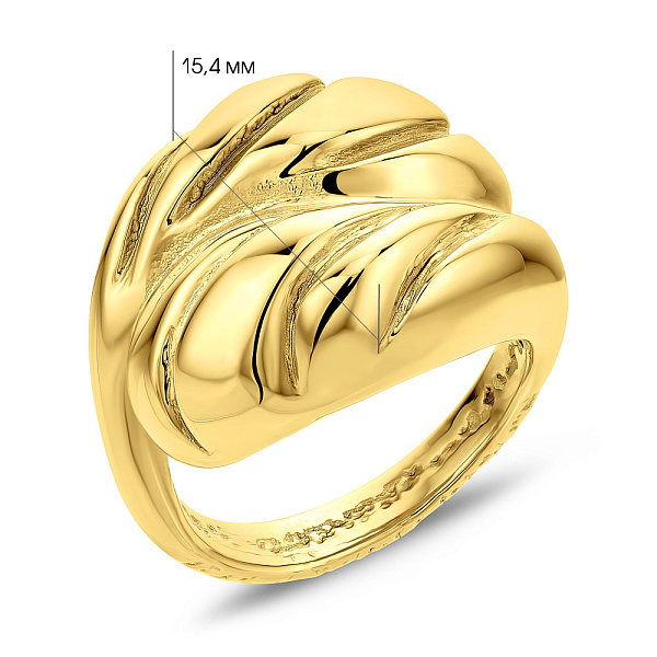Золотое объемное кольцо Francelli (арт. 155754ж) – изображение 2