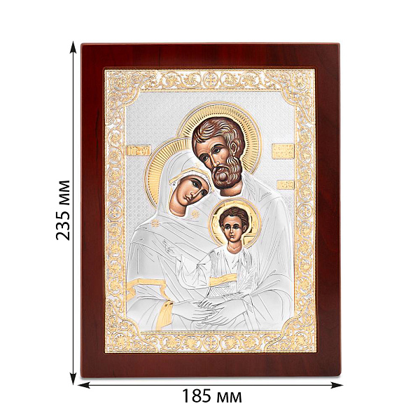 Икона Святое Семейство (235х185 мм) (арт. PR-5/005G/K) – изображение 2