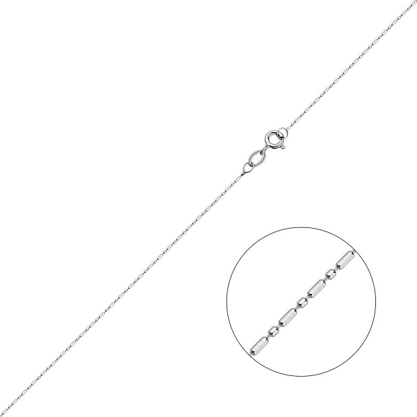 Тонкий браслет на ногу з білого золота (арт. ц3119701бн) – зображення 1