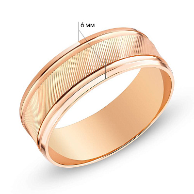 Обручальное кольцо золотое с алмазной гранью (арт. 239196)