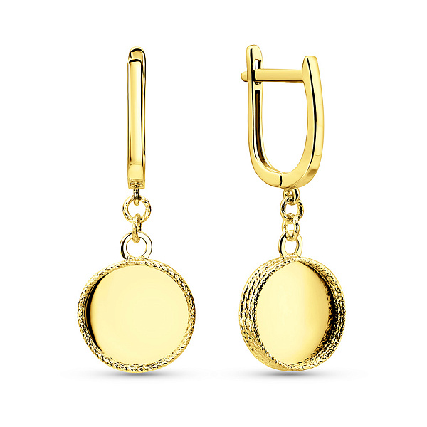 Серьги из желтого золота Francelli (арт. 111401ж) – изображение 1