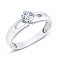 Серебряное кольцо с фианитом (арт. 7501/1292р) – изображение 1