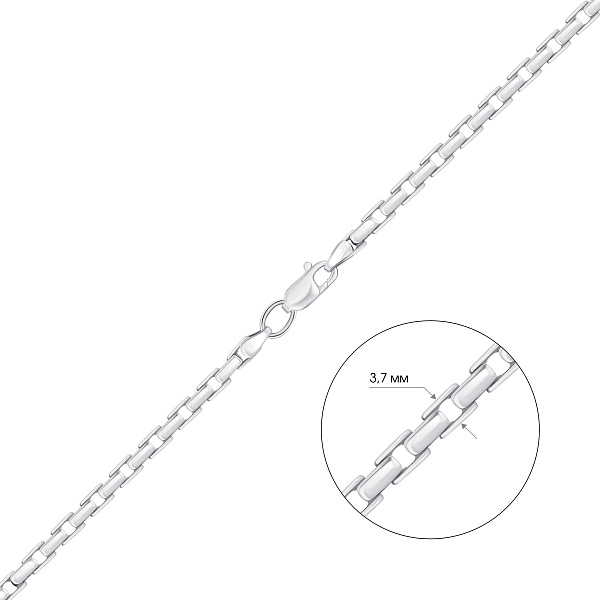 Серебряная цепочка с чернением (арт. 0307030ч) – изображение 2