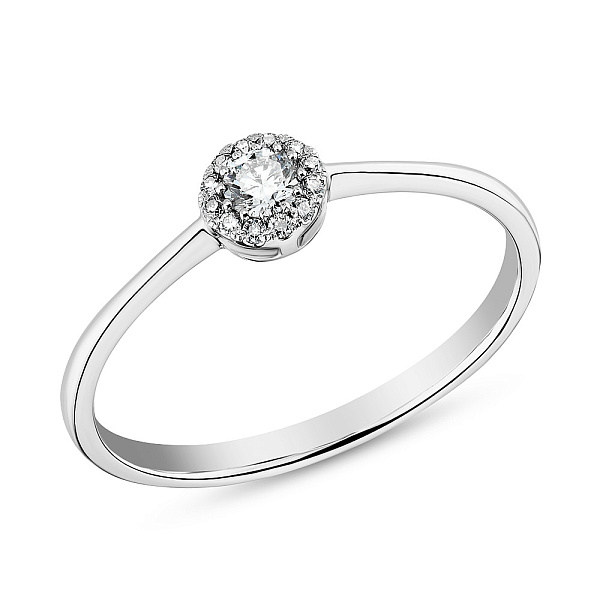 Золота каблучка з діамантами (арт. К341220010б) – зображення 1