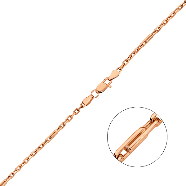 Ланцюжок з червоного золота плетіння Якірне фантазійне (арт. ц3020624) – зображення 1