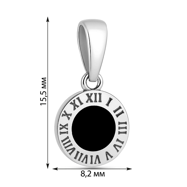 Золотой подвес с эмалью (арт. 441277беч) – изображение 2