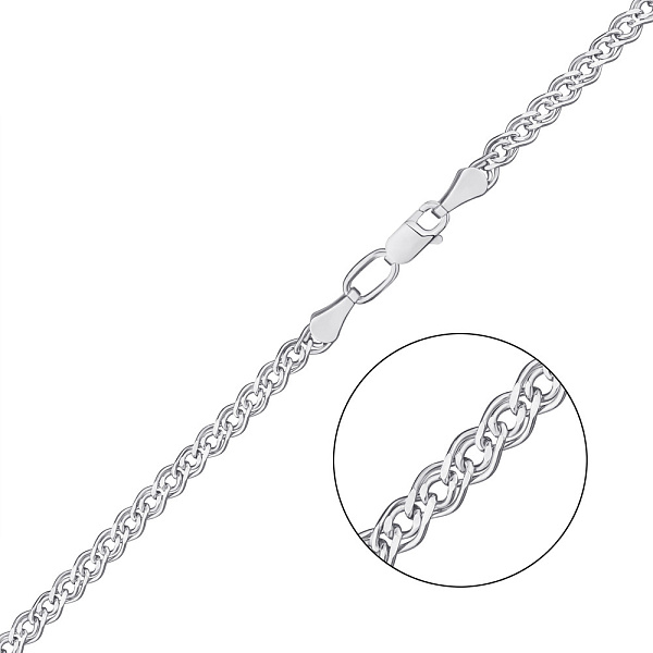 Серебряная цепочка плетения Нонна (арт. 7508/813Р0/55) – изображение 1