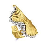 Фото Золота каблучка Francelli з діамантами (арт. К141472070ж)