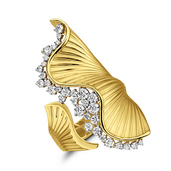 Золота каблучка Francelli з діамантами (арт. К141472070ж)