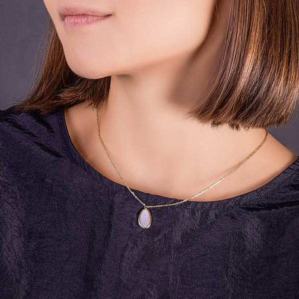 Кольє золоте Diva з перламутром (арт. 352410жп) – зображення 3