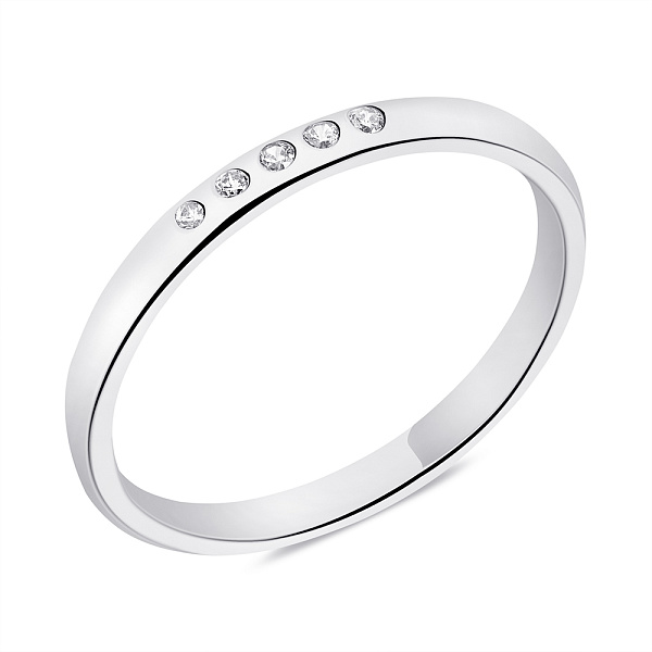 Кольцо серебряное с фианитами (арт. 7501/6291) – изображение 1