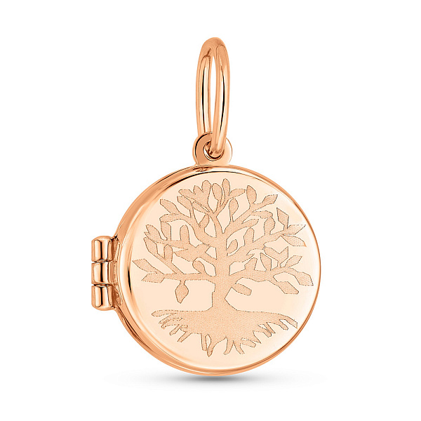 Золотой кулон Семейное дерево для фотографии (арт. 424787) – изображение 2