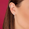 Серьги из серебра с фианитами (арт. 7518/6450) – изображение 5