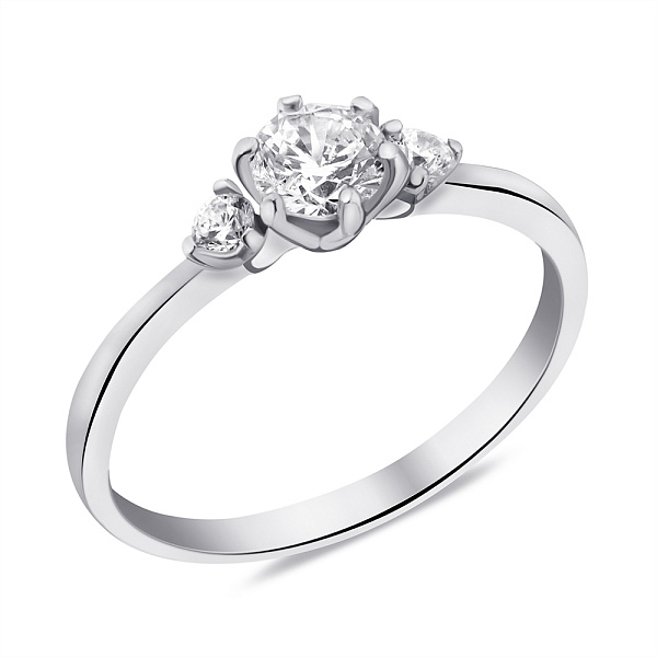 Серебряное кольцо с фианитами (арт. 7501/1540К) – изображение 1