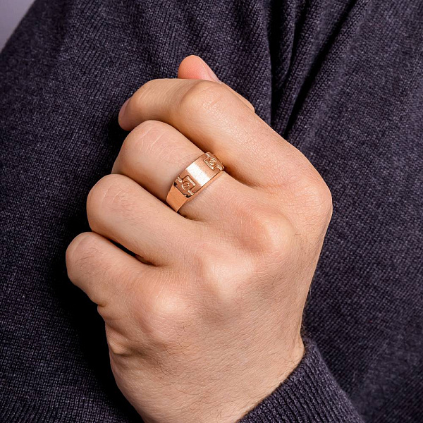 Печатка з червоного золота (арт. 180552) – зображення 3