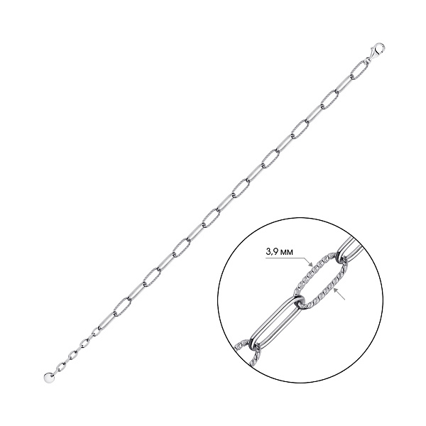 Браслет из серебра (арт. 7509/4716) – изображение 2