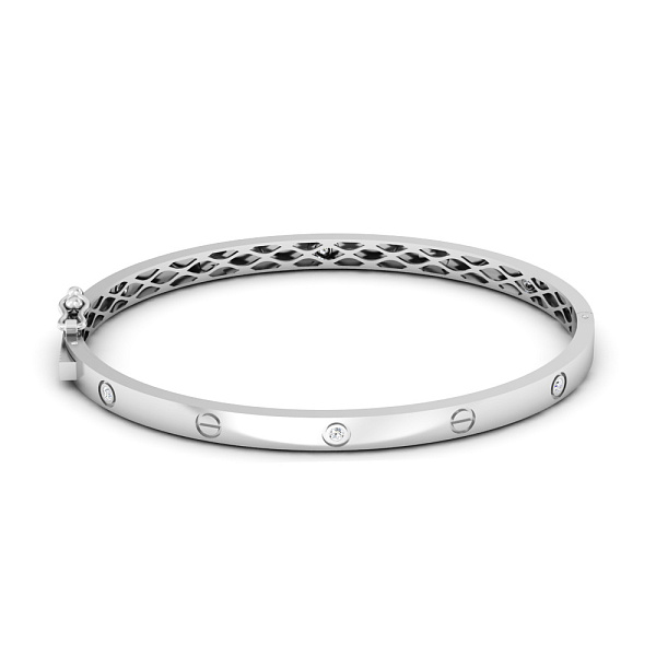 Браслет з білого золота з фіанітами (арт. 340079б) – зображення 1