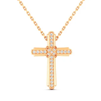 Золоте кольє з діамантами (арт. Ц011802010)