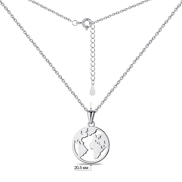 Серебряное колье без камней (арт. 7507/1966) – изображение 3