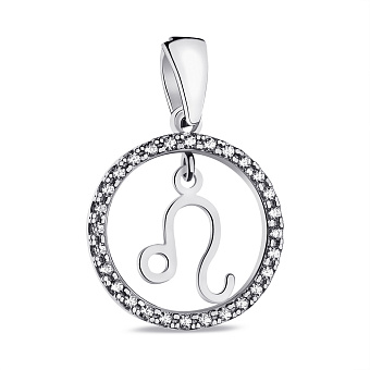 Фото Серебряный подвес Лев (арт. 7503/А054лвпю)