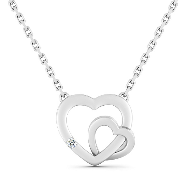 Золоте кольє з діамантом (арт. Ц011465б) – зображення 1