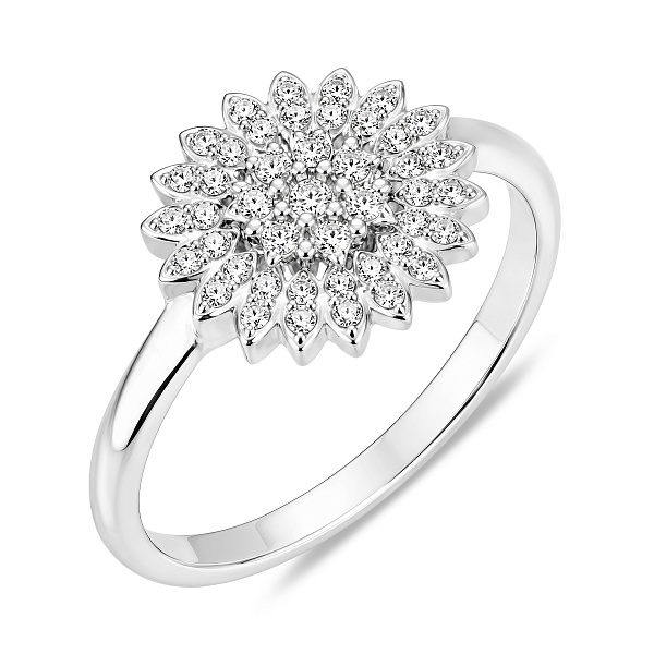 Массивное серебряное кольцо с фианитами (арт. 7501/8633) – изображение 1