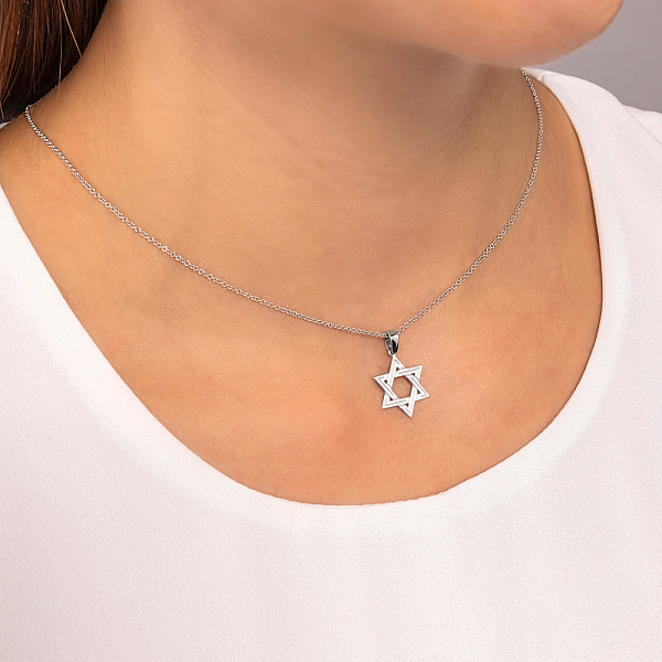 Золотая подвеска Звезда Давида (арт. 440243б) – изображение 2