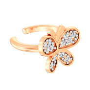 Каффа Бабочка из золота на левое ухо (арт. 110864лЯ)