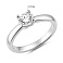 Серебряное кольцо с фианитом (арт. 7501/8884) – изображение 2