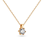 Фото Кольє з жовтого золота з фіанітом (арт. 351050/2ж)
