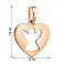 Подвеска из красного золота Сердце без камней (арт. 440368) – изображение 3