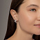 Серебряные серьги-кольца с фианитами (арт. 7502/10092) – изображение 3