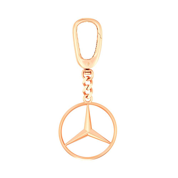 Золотий автомобільний брелок Mercedes (арт. 360111) – зображення 1