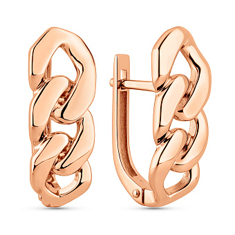 Серьги Цепи из красного золота (арт. 111180)