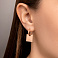 Серьги из красного золота (арт. 1091113/15) – изображение 2