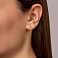Серьги из желтого золота с фианитами (арт. 1091314ж) – изображение 2