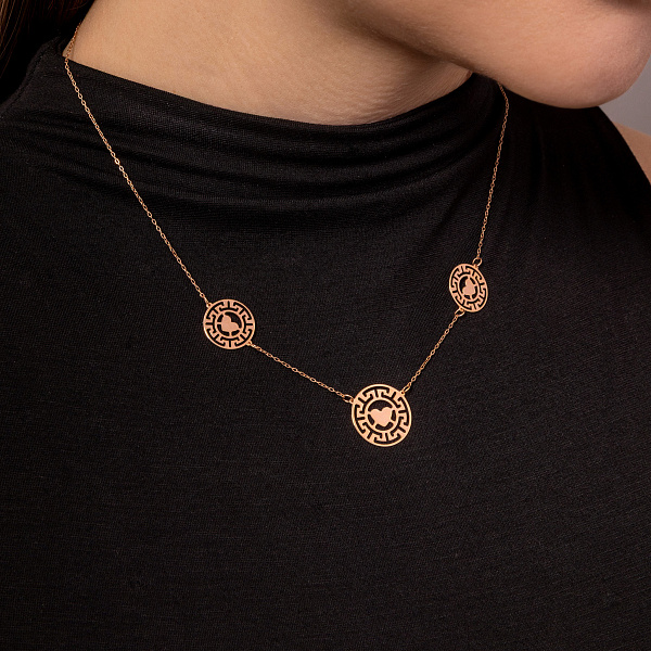 Золотое колье Олимпия (арт. 352811) – изображение 4