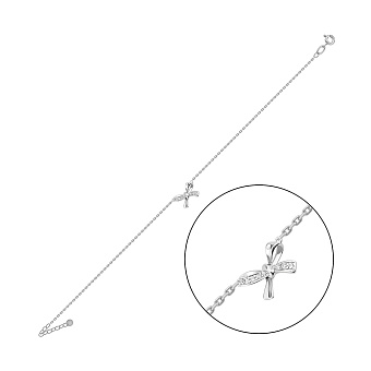 Браслет Бантик з білого золота (арт. 341310б)