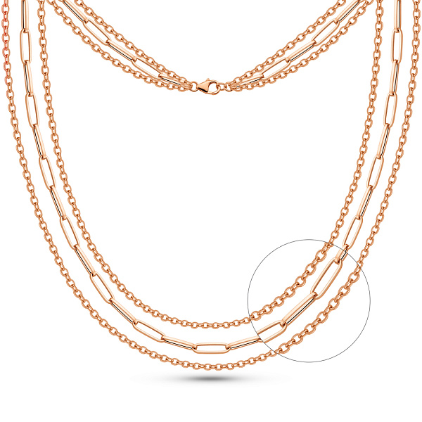 Багатошарове золоте кольє Ланки (арт. 352831) – зображення 1