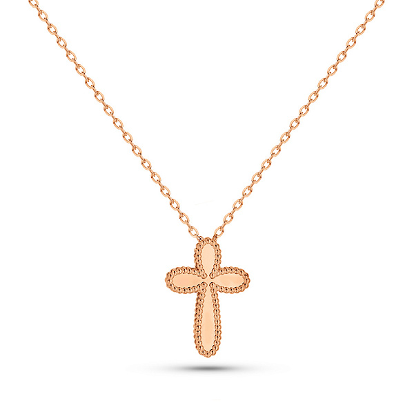 Золоте кольє Хрестик без каменів (арт. 353004) – зображення 1