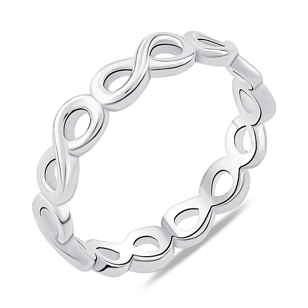 Серебряное кольцо Бесконечность без камней (арт. 7501/6964) – изображение 1