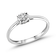 Золотое кольцо с бриллиантами (арт. К011744005б)