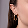 Серьги-кольца из красного золота (арт. 122104/30) – изображение 2