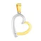 Золотая подвеска Сердце с фианитом (арт. 440497ж) – изображение 1