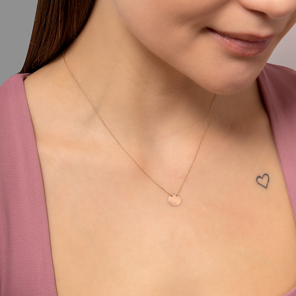 Золотое колье Монета (арт. 350619/9) – изображение 3