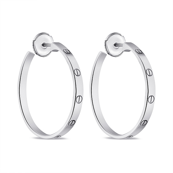 Серьги-пусеты из серебра без камней (арт. 7518/6667/35) – изображение 1