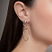Сережки-пусеты из красного золота (арт. 107740кб) – изображение 2