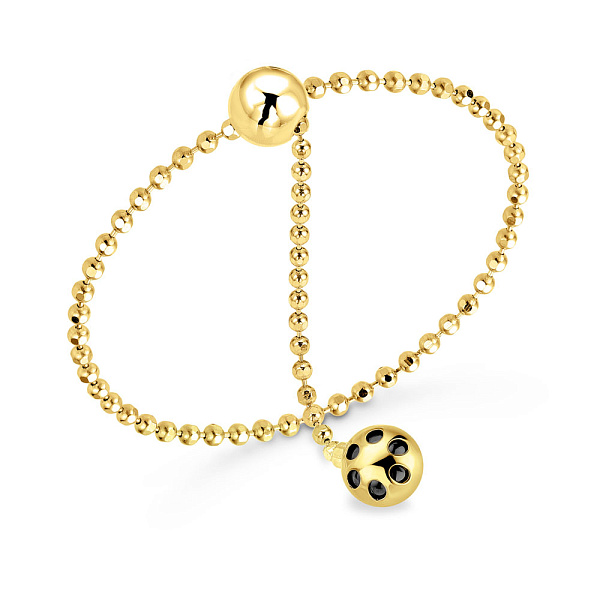 Каблучка Fly з жовтого золота з ланцюжком (арт. 155780/1ж) – зображення 1